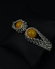 bransoletki wire wrapping Bursztynowa bransoletka ze srebrnego łańcuszka 4