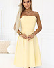 sukienki midi damskie 641-3 VIVIENNE gorsetowa rozkloszowana sukienka midi - pastelowy żółty 5