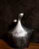 figurki i rzeźby Rzeźba z gipsu, Para Zakochanych, srebrna, wys. 11,8 cm 5