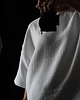 t-shirt damskie T-shirt oversize muślin BIAŁY 1