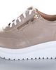 sneakersy damskie Sneakersy skórzane - sznurowane + suwak   (7115) 2