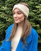 czapki damskie Opaska 100% wełna handmade ręcznie robiona 2