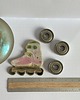 magnesy Magnes rolka różowa, ceramiczny magnes w kształcie rolki 1
