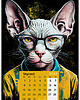 kalendarze i plannery Kalendarz 2024 - Hipsterskie Koty 13x18 cm 2