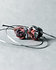 kolczyki wire wrapping Srebrne kolczyki koła METALIC ROSES 1