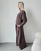 komplety damskie Sarai wygodny komplet bluza i szerokie spodnie z zakładkami Chocolate 2