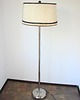 lampy podłogowe Lampa podłogowa Art Deco, lata 30., niklowana stal 1