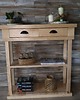 komody Konsola drewniana z litego jesionu w stylu vintage, farmhouse 4