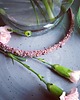 Ślubne ozdoby do włosów Opaska Dusty Rose 4