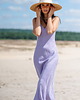 sukienki midi damskie Długa sukienka w stylu bieliźnianym (slip dress), ENGLISH LAVENDER 4