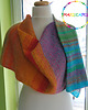 szale damskie UNIKAT szal dziergany (jak tkany) "Happy Colors" 3