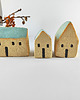 figurki i rzeźby Ceramiczne domki zestaw 3 szt. 1