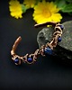 bransoletki wire wrapping Miedziana bransoleta mankietowa z lapis lazuli 6