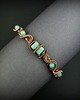 bransoletki wire wrapping Ozdobna bransoleta mankietowa z amazonitem 5