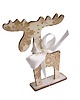 dekoracje świąteczne Dekorcyjny świateczny renifer z drewna, dekupaż 1
