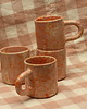 kubki i filiżanki Duży różowy kubek ceramiczny w ciapki. Ceramika ręcznie robiona 4