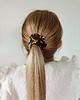 gumki do włosów Satynowa gumka satynowa scrunchie owijka frotka szmaragdowy blask MINI 1