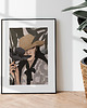 plakaty Women with blue  flowers  plakat ilustracja 2