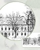 grafiki i ilustracje Zamek Ujazdowski w Warszawie. Grafika art.print. 2
