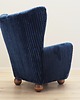 fotele Fotel granatowy, skandynawski design, produkcja: Dania 4