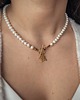 chokery Naszyjnik Perły Naturalne "Klara" Pozłacany 3