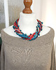 kolie 5815 Wielobarwny naszyjnik handmade z drewnianymi koralikami 5