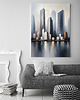 plakaty Plakat  Silver city abstrakcja 3