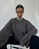 swetry damskie  Jedwabny sweter Crafted cacao graphite 3