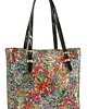 torebki do ręki Torebka skórzana Shopper wzór kwiatowy   (7036 ) 1