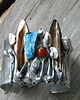 bransoletki wire wrapping Brązowy  liść  - BRANSOLETA MANKIET  CUFF 7
