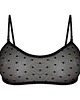 biustonosze damskie Czarny top w kropki - Miranda 6