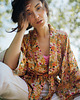 bluzki kimonowe damskie Kimono Yellow Flower SHORT 7