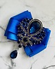 broszki Brosza  z Ogromnym granatowym kryształem NEW 7
