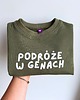 bluzy dla chłopców Bluza dziecięca Podróże w genach - zielona 2