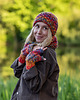 czapki damskie Czapka MERINO 100% Hope "Przygaszone Czerwienie" + podszewka BAWEŁNA 6