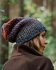 czapki damskie MAXCOLOR zimowa czapka beanie "jesienne jezioro" 1