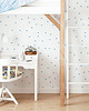 naklejki ścienne do pokoju dziecka Tapeta dla dzieci Kropki (Painted Blue Dots) 1