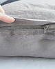 poduszki gładkie Lniana Poszewka Na Suwak TRUE GRAY 4
