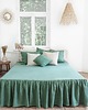 koce i narzuty Narzuta z Falbaną  EUCALYPTUS green 4