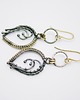 kolczyki pozłacane Srebrne kolczyki wire wrapping "Lethias" 1