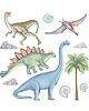 naklejki ścienne do pokoju dziecka DINOZAURY II - naklejka na ścianę 1