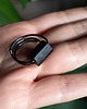 pierścionki srebrne Pierścionek BLACK amulet rozmiar 17 3