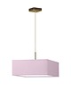 lampy do pokoju dziecka Dziecięca lampa wisząca z kwadratowym kloszem w kolorze mięty BOGOTA 1