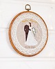 Ślub - inne Personalizowana pamiątka ślubna, haft w oprawie vintage 3