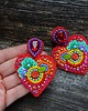 kolczyki soutache Kolekcja Frida - kolczyki kolorowe serca 5