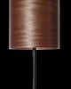 lampy stołowe Lampa stołowa LEEA - Black Sapeli Table. Naturalny fornir sapele. 1