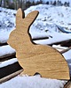 ozdoby wielkanocne Wielkanocny króliczek z drewna, dąb 15cm 1