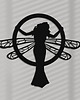 inne Dekoracyjny panel ażurowy, SECESJA, WOMAN DRAGONFLY, Dekoracja ścienna 3D, Or 2