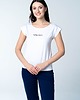 t-shirt damskie Koszulka damska bawełniana biała lubię mnie. 3