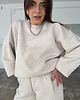 bluza bez kaptura damska Bluza Grounded light mocca melange 7